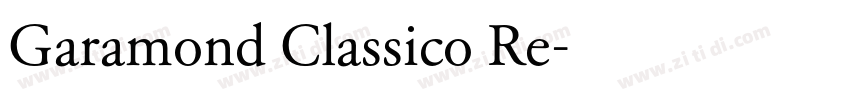 Garamond Classico Re字体转换 Garamond Classico Re字体转换